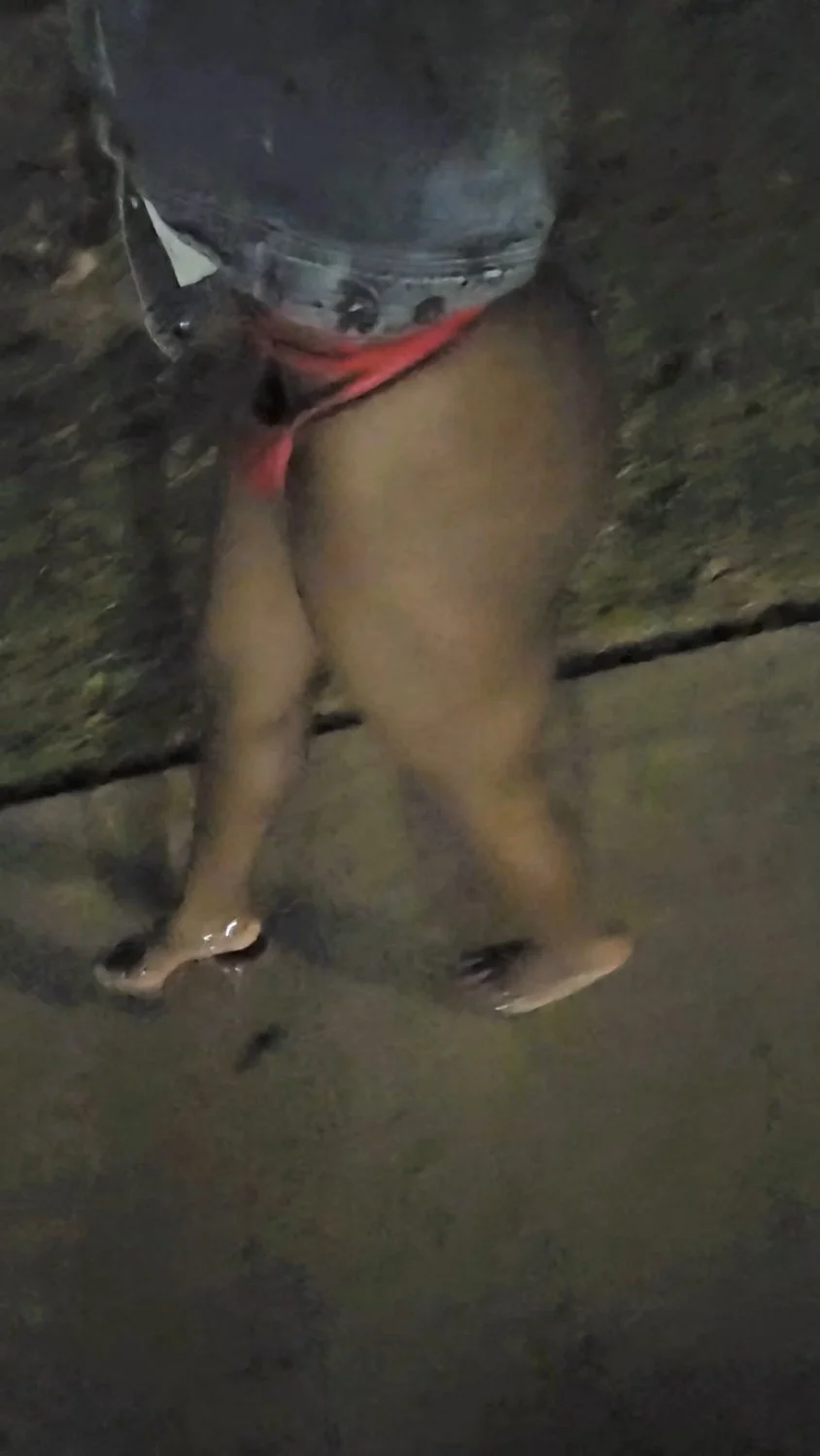 Thick sissy slut throwing yams in public image 2