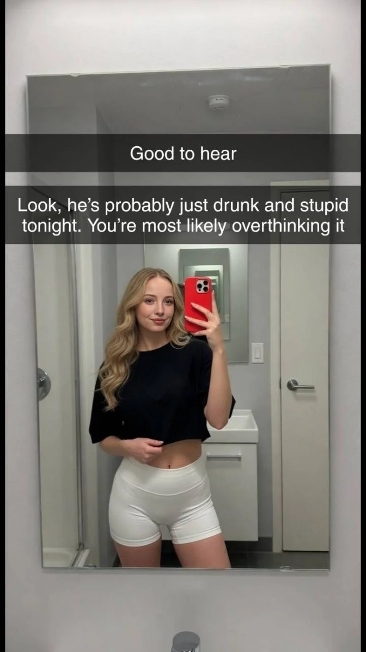 Roommate Minds her best friends Boyfriend Part 1 Snapchat Cheating Caption Story image 12