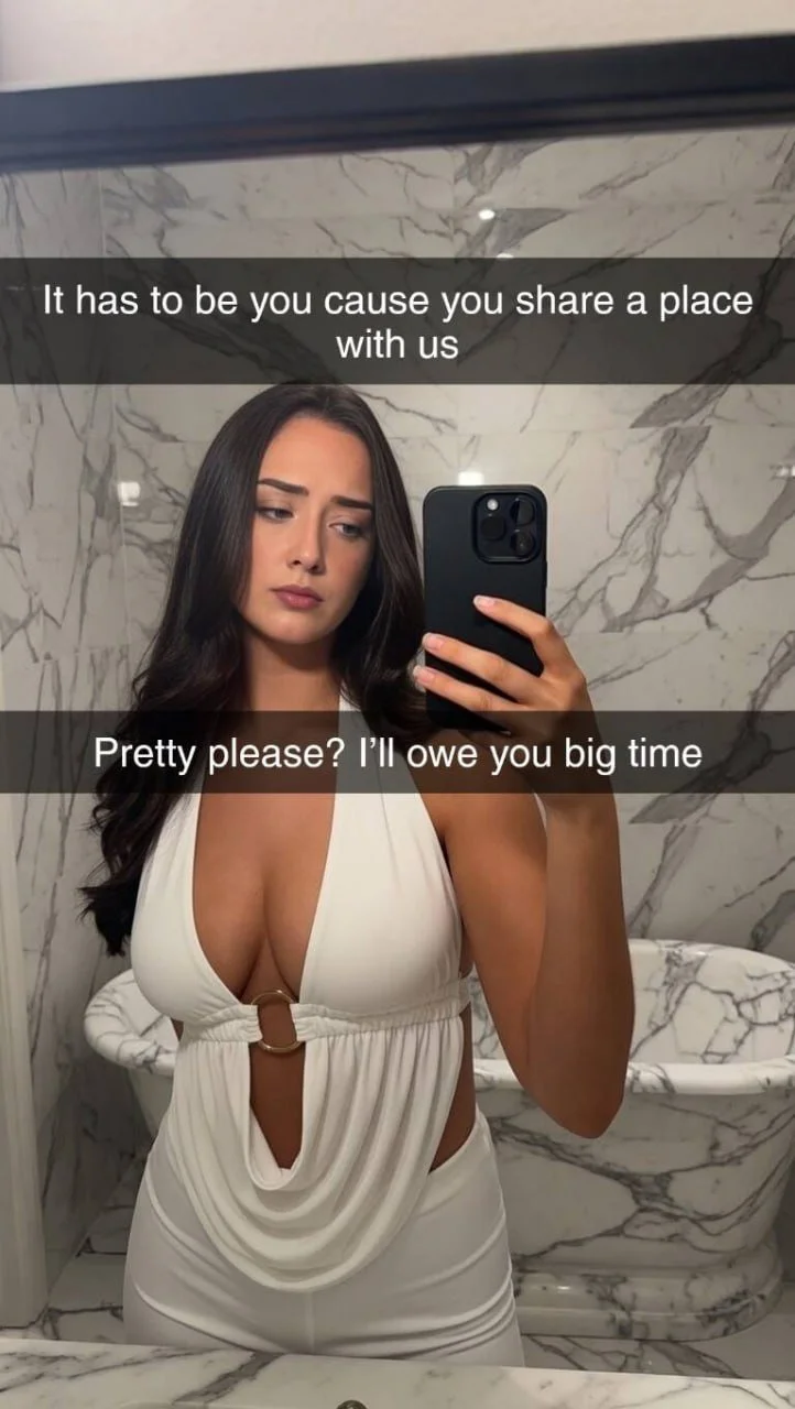 Roommate Minds her best friends Boyfriend Part 1 Snapchat Cheating Caption Story image 19