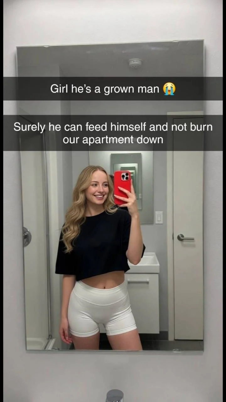 Roommate Minds her best friends Boyfriend Part 1 Snapchat Cheating Caption Story image 4