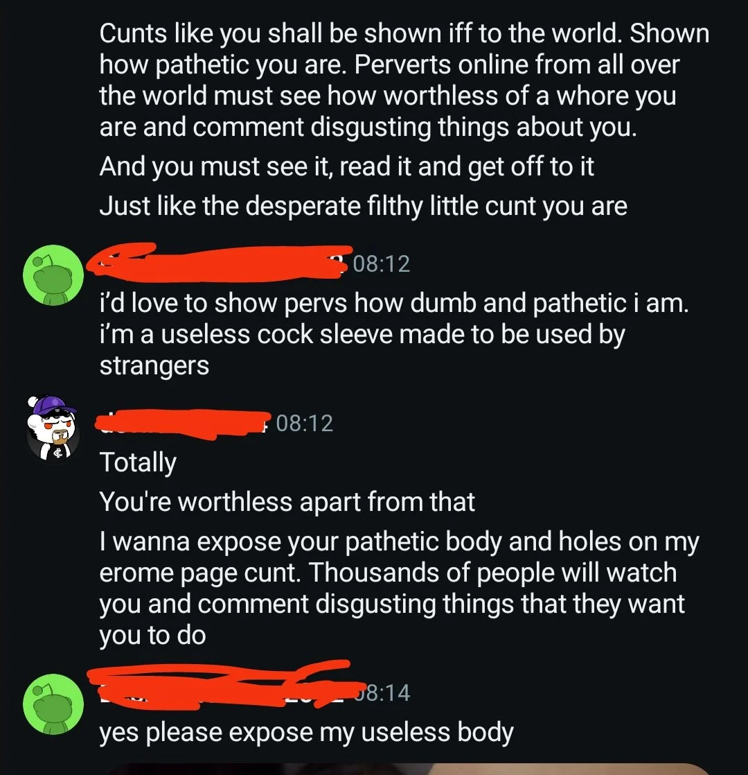 This pathetic fuckmeat wants the world to see how worthless she is. main image
