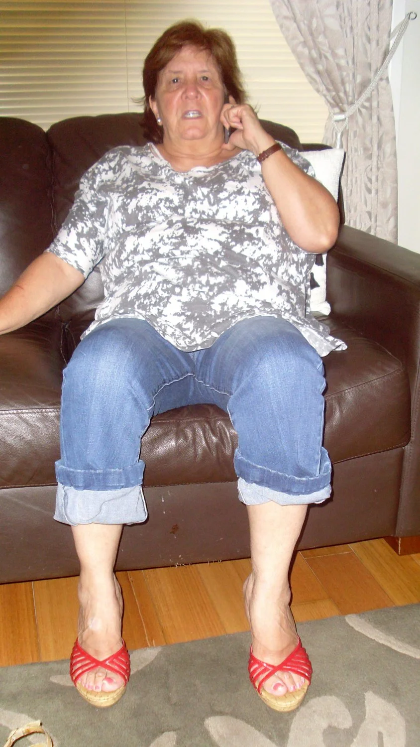 CLOTHED SLUT WIFE RELAXING AT HOME image 14