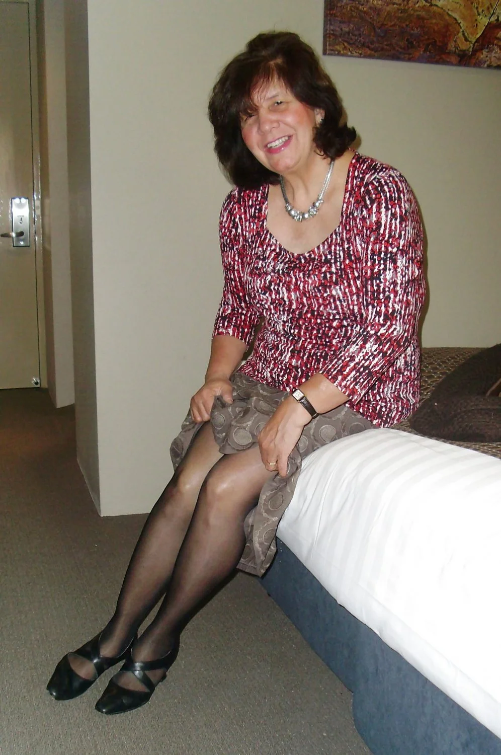 CLOTHED SLUT WIFE RELAXING AT HOME image 19