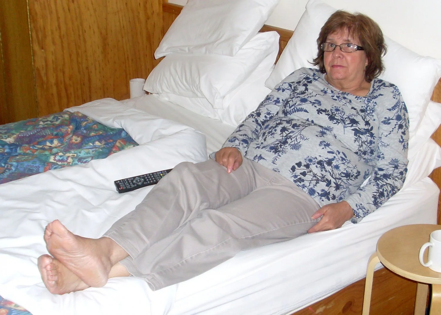 CLOTHED SLUT WIFE RELAXING AT HOME image 2