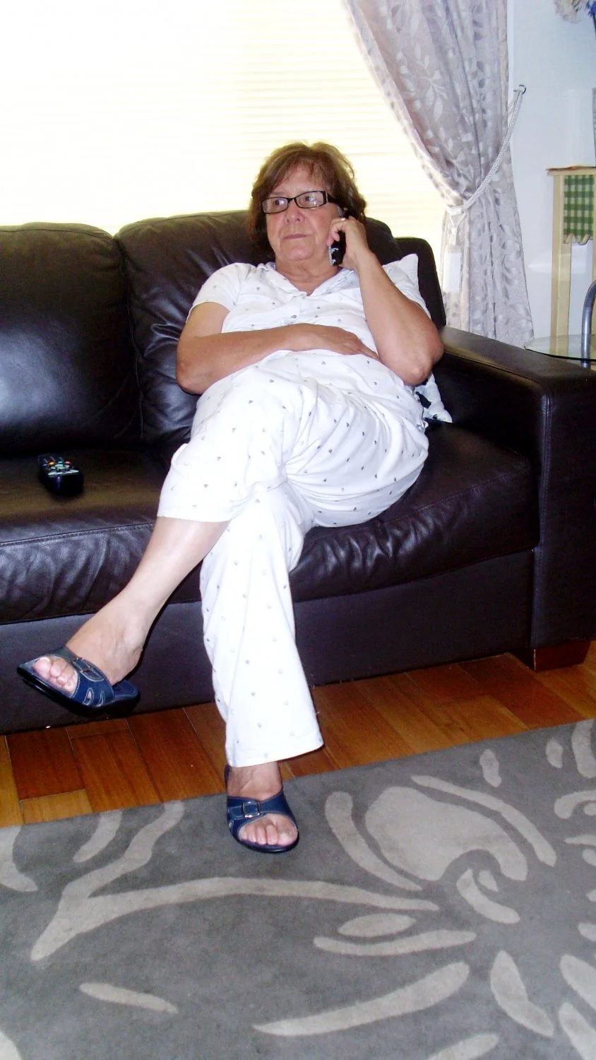 CLOTHED SLUT WIFE RELAXING AT HOME image 9