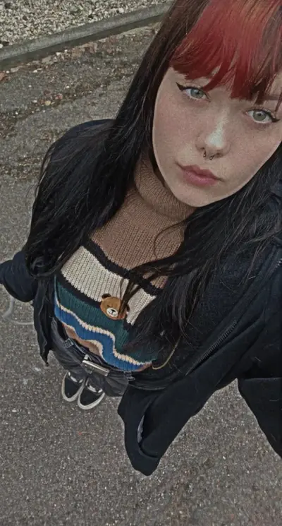 Hot goth teen with spicy tattooes exposed cover image