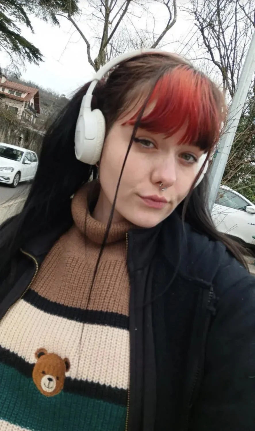 Hot goth teen with spicy tattooes exposed image 6
