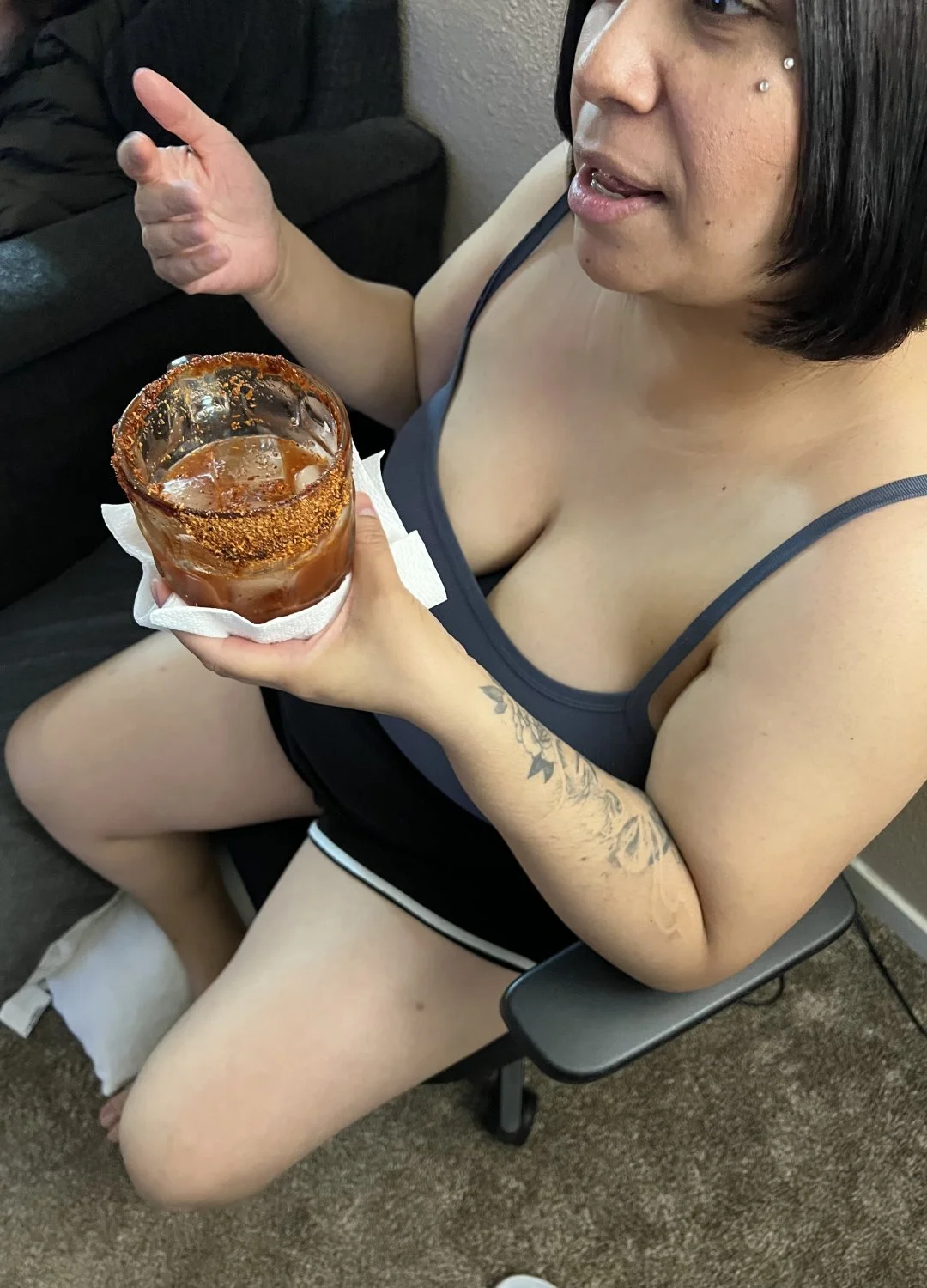 Can’t stop staring at my sisters boobs image 11