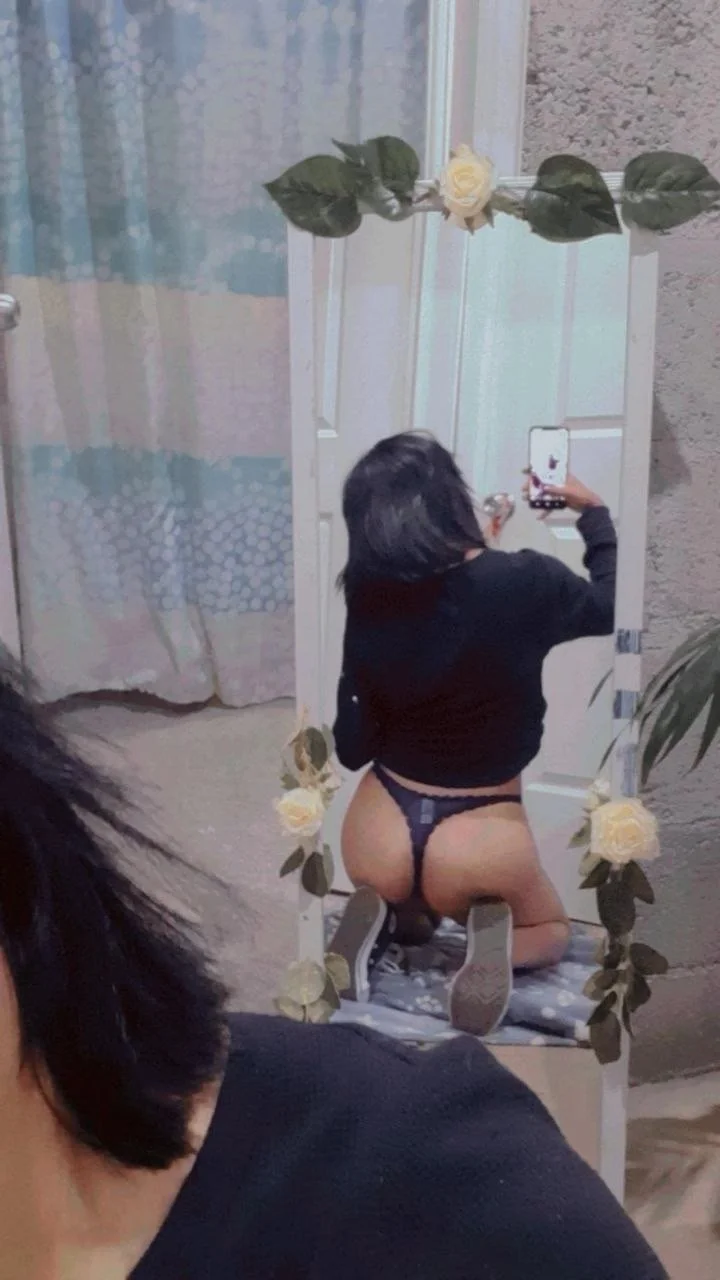 girl in cute dress shows off her small ass image 6