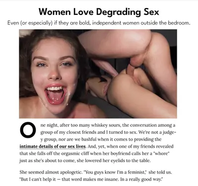Porn News - Women Love Degrading Sex cover image