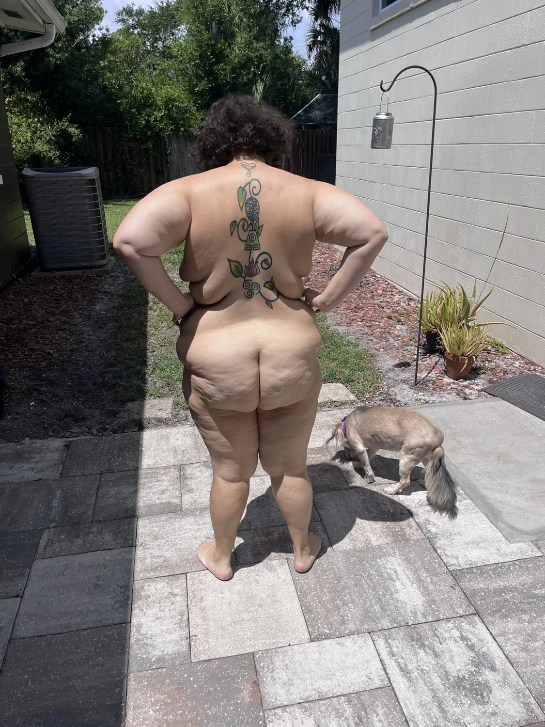 Chubby BBW Nudist Wife image 15