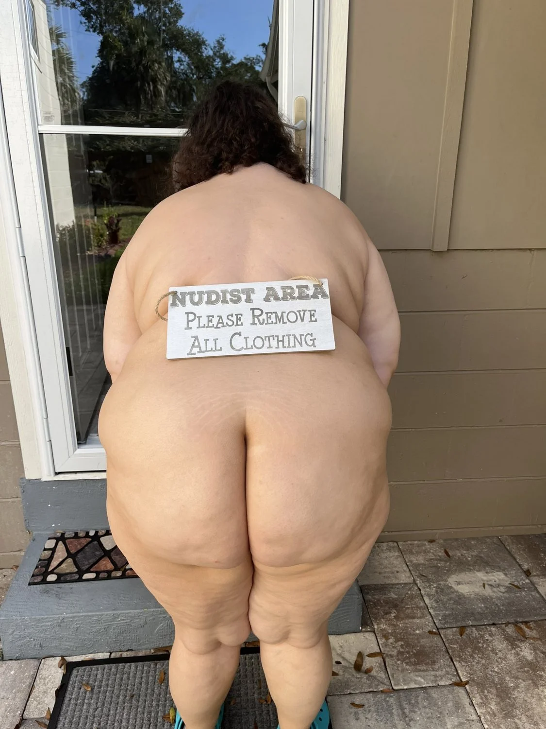 Chubby BBW Nudist Wife image 45