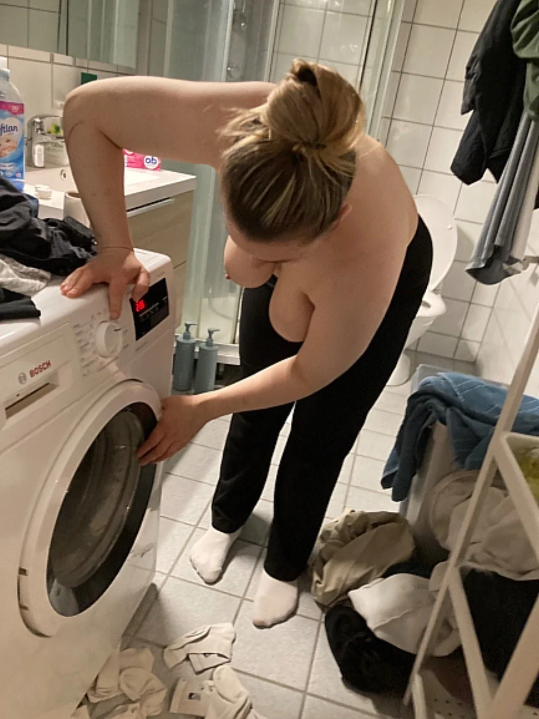Spying on my wife’s big tits while she undressed. Dm open image 3