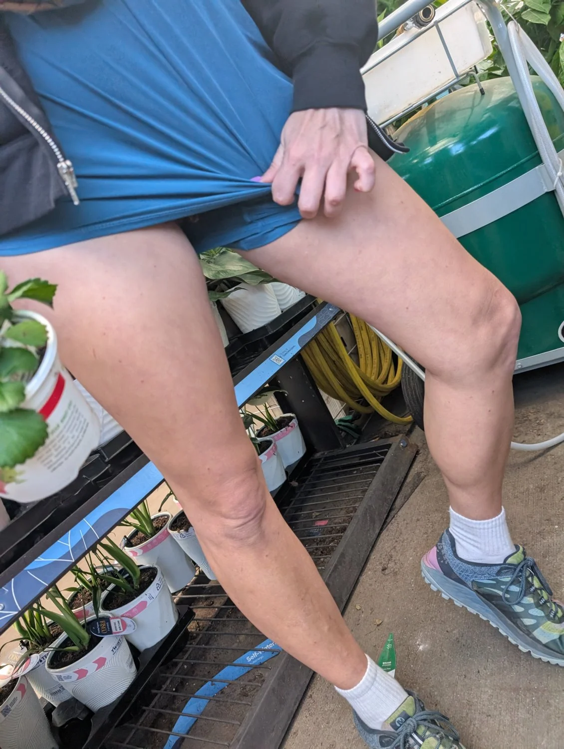 Wife flashing in Home Depot image 10