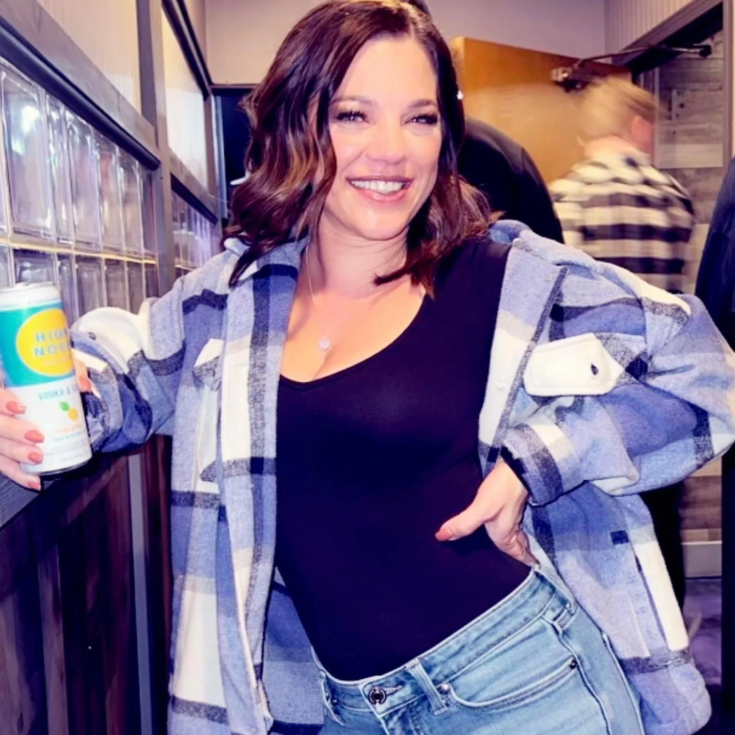Florida chick Kaylee proudly shakes her titties & does jumping jacks for a perv on a bus image 6