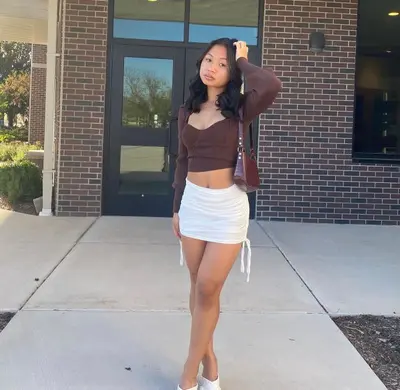 cute slut in mini skirt cover image