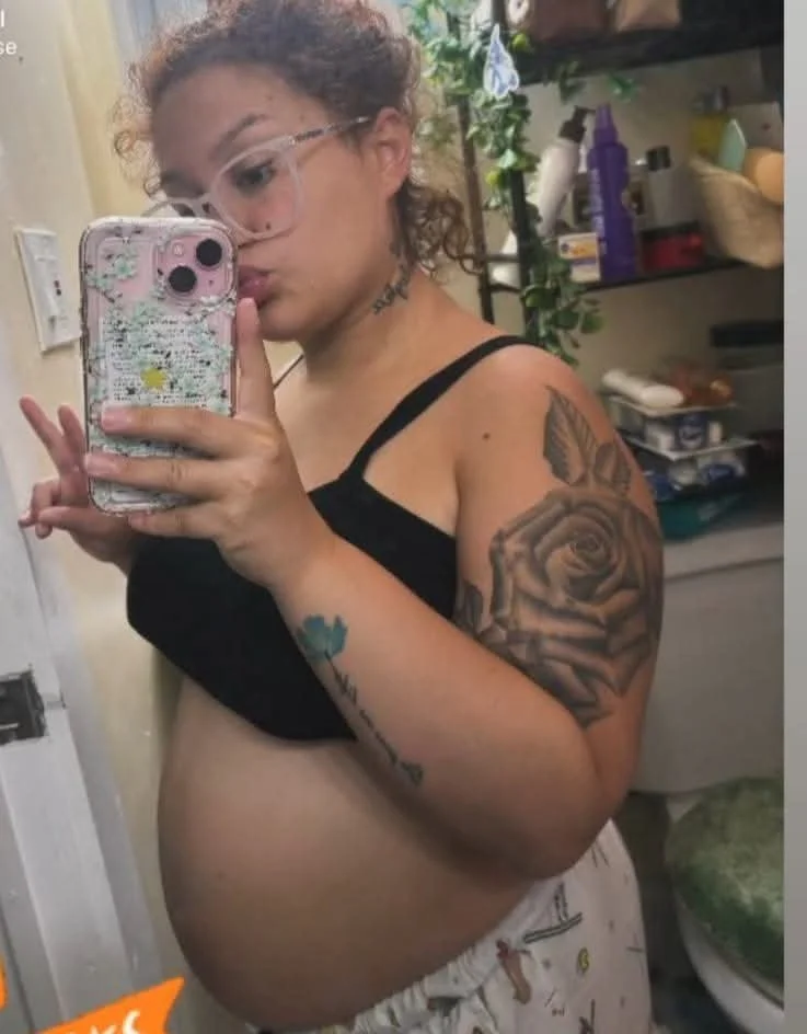 Sexy Pregnant latina image 2