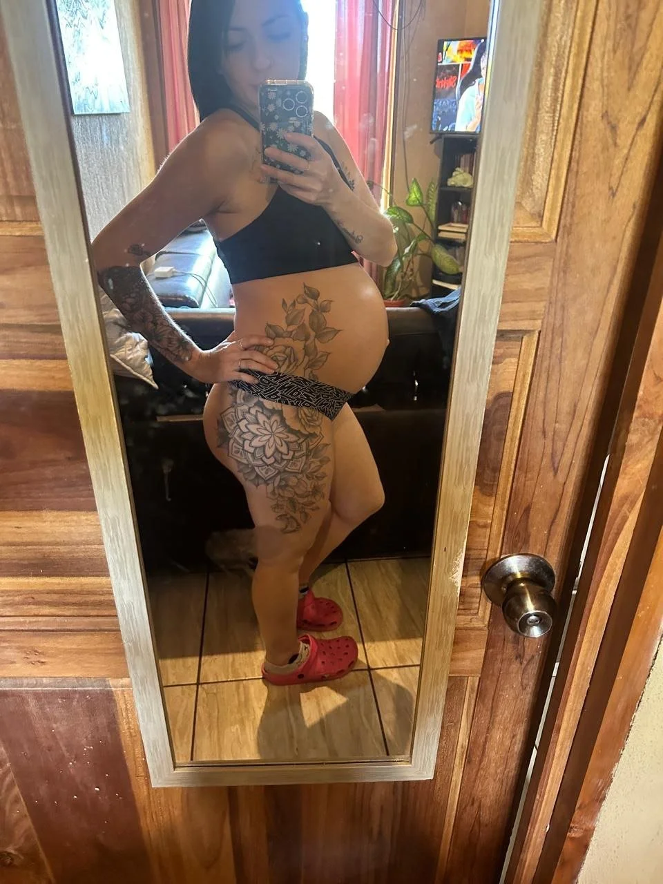 Pregnant mom teasing for me image 9