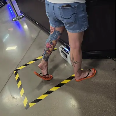 Feet creepshots of my older sisters friend cover image