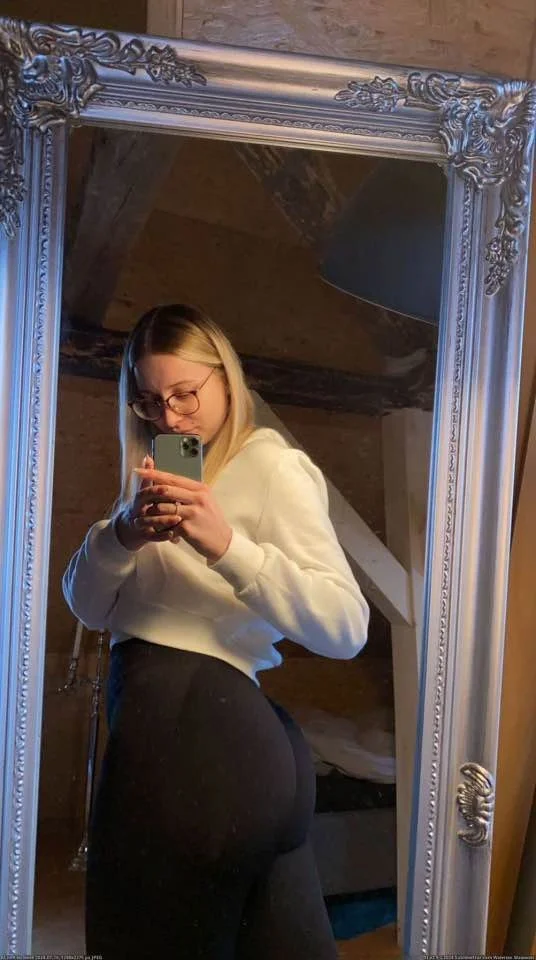 Pale blonde pawg with fat ass image 6