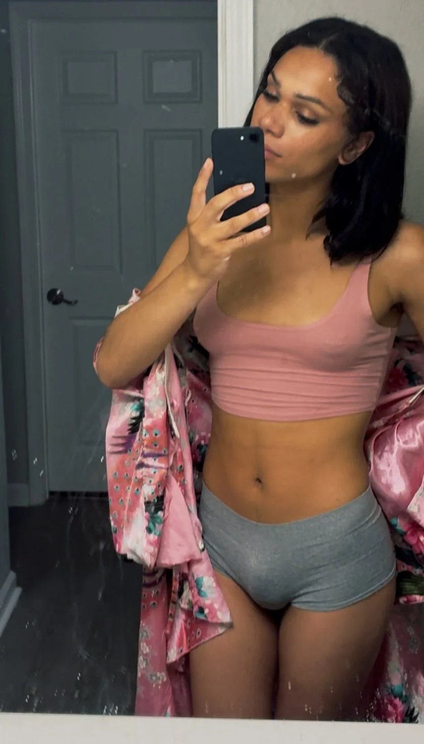 Light Skin Baddie Trans Showing Her Body Off 😍😋 (Black, Petite, Jerking, Blowjob, Twerk, Natural) image 2