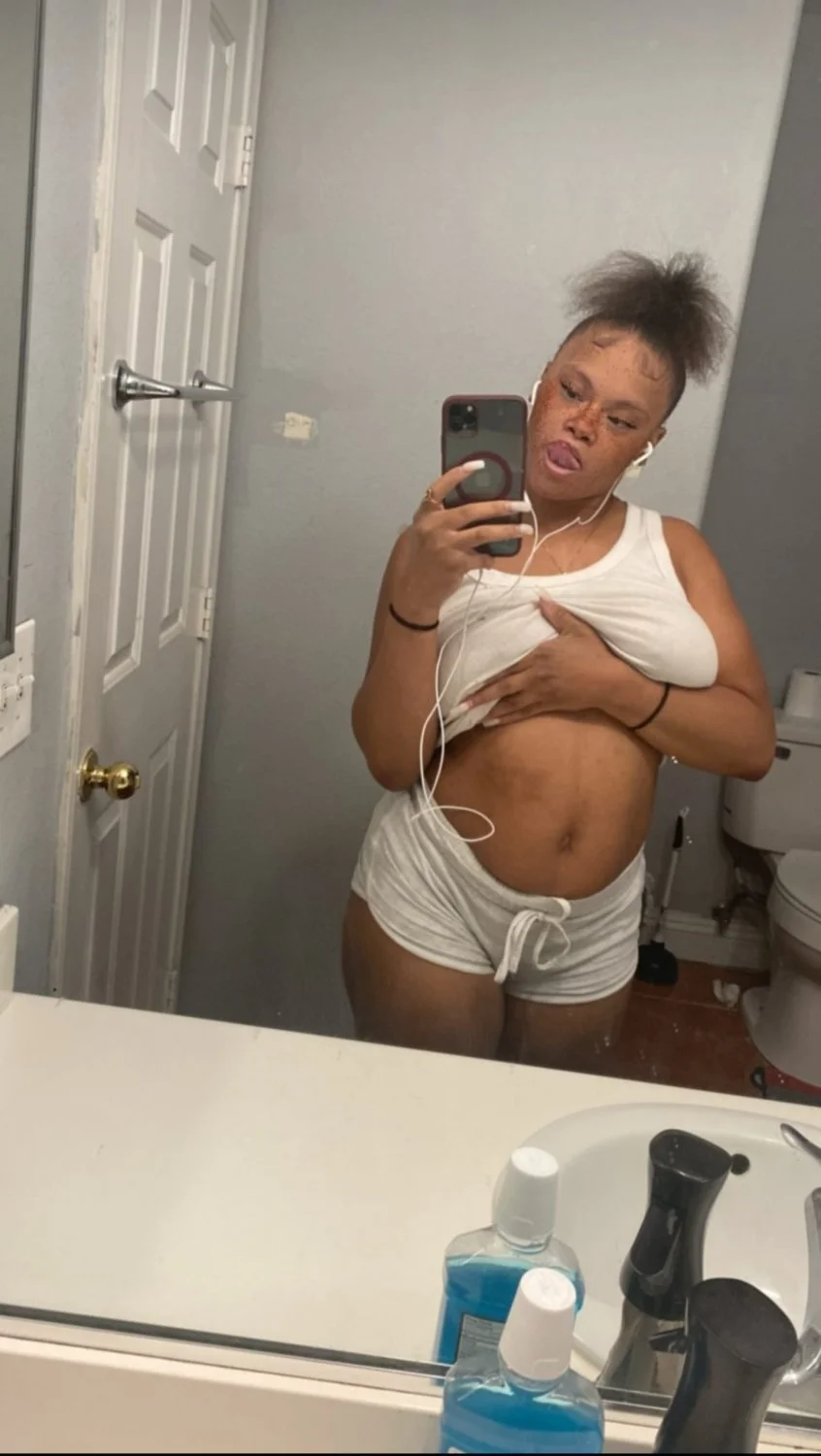 Sexy ebony with fat tits image 5