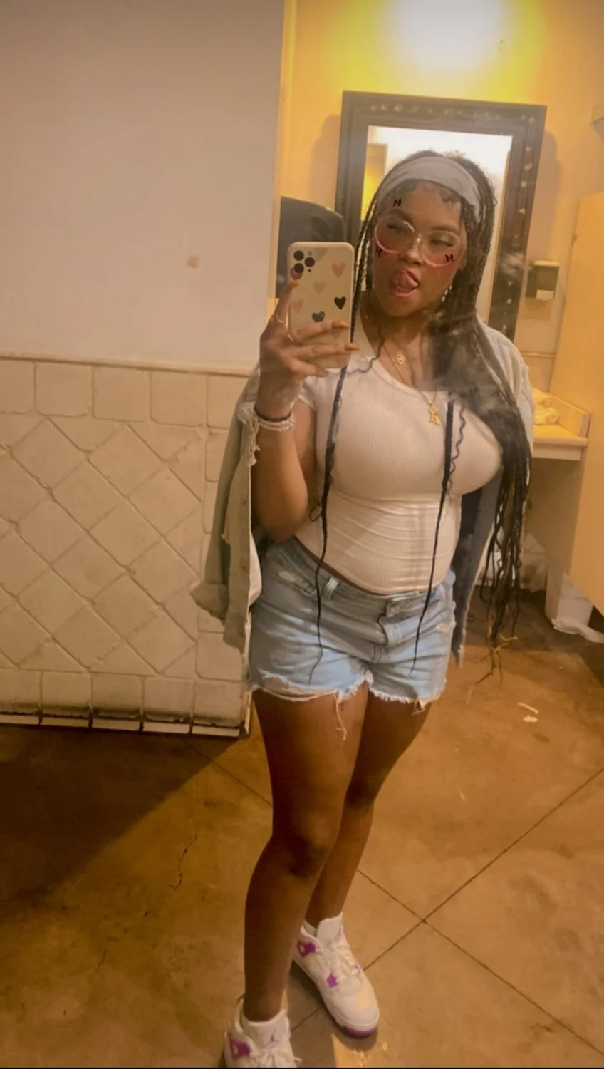 Sexy ebony with fat tits image 8