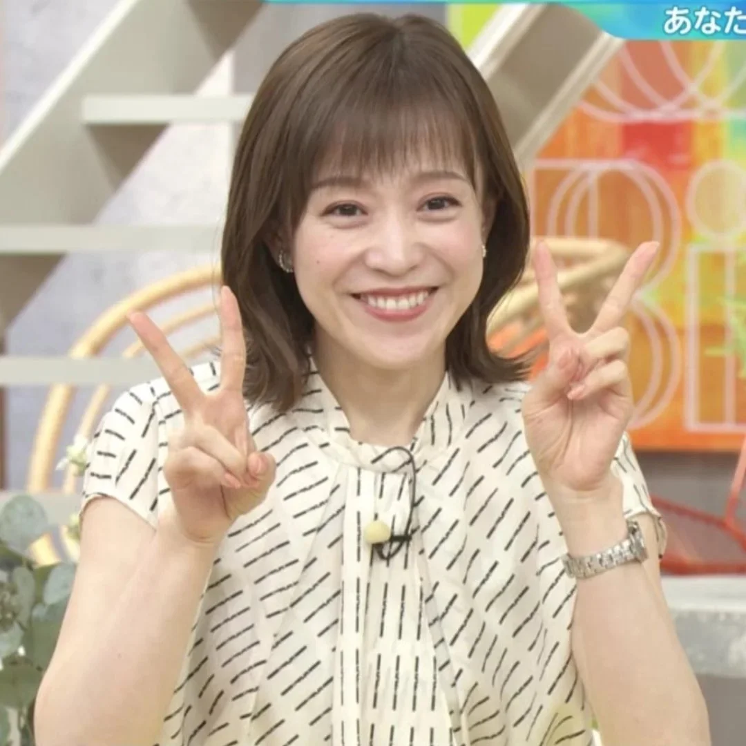 🔚Japanese　顔抜き　アナウンサー　江藤愛　熟してきた愛ちゃん　ソフトエロ　一発やりたい image 1