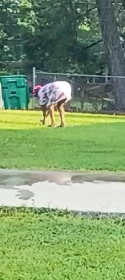 Spying on Big booty stranger granny in nightgown no panties bending ass over while I jackoff.. cover image