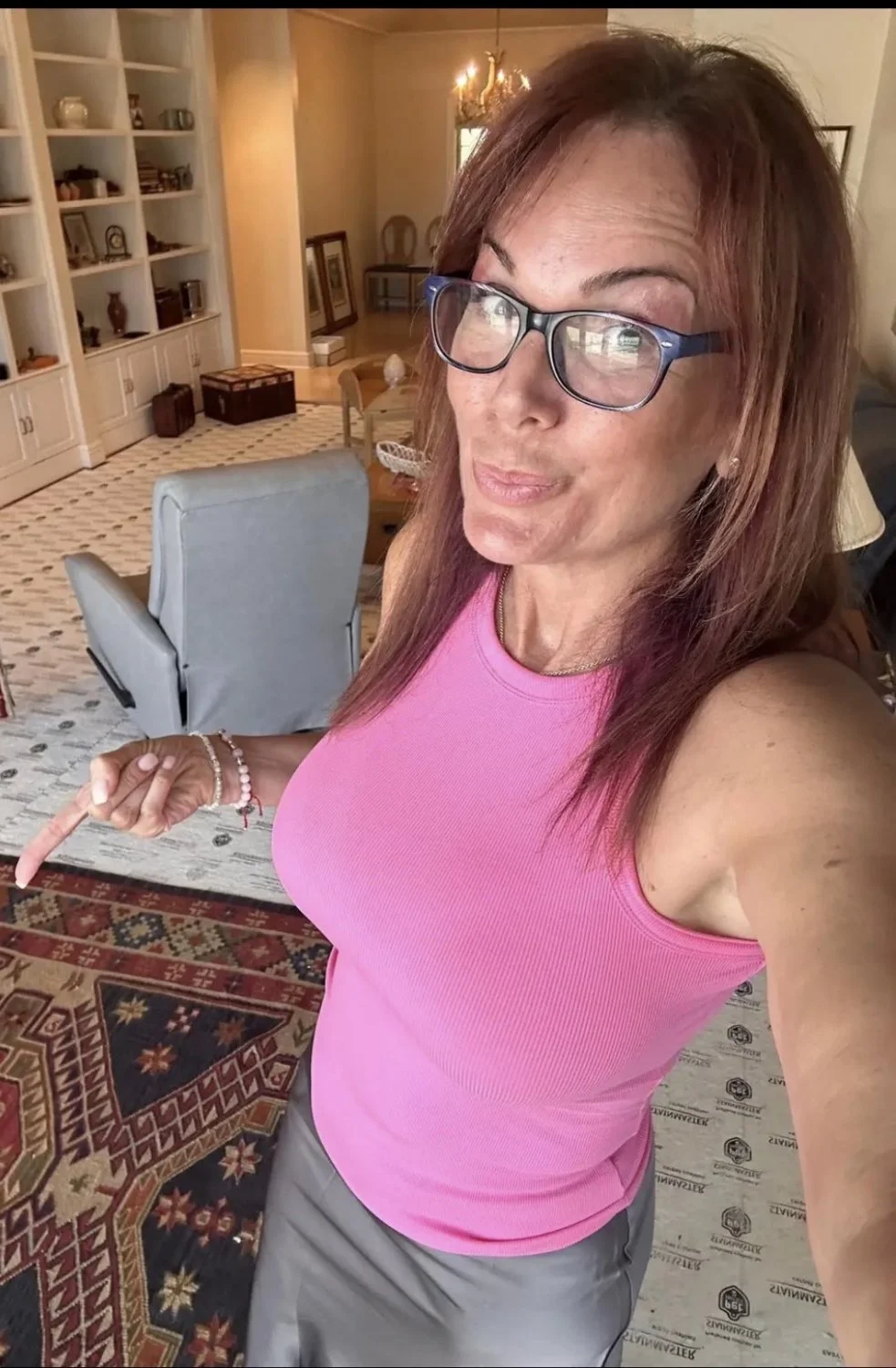 Friends Mom is recently divorced and created an OF. Had her rate my cock image 13