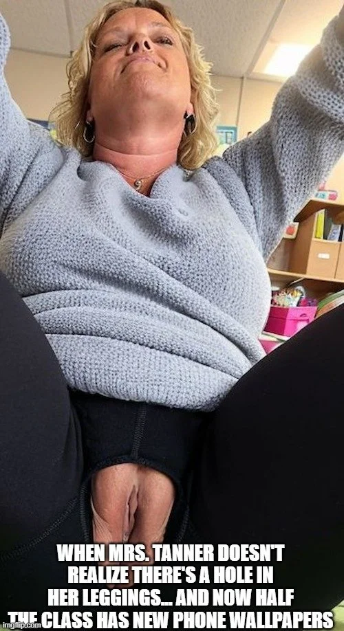 Mrs. Joanne Tanner A Real Hot Slutty Public Schoolteacher in Leggings image 10