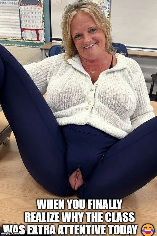 Mrs. Joanne Tanner A Real Hot Slutty Public Schoolteacher in Leggings image 13
