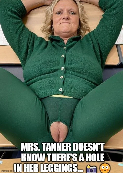 Mrs. Joanne Tanner A Real Hot Slutty Public Schoolteacher in Leggings image 17
