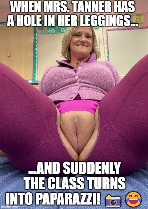 Mrs. Joanne Tanner A Real Hot Slutty Public Schoolteacher in Leggings image 20