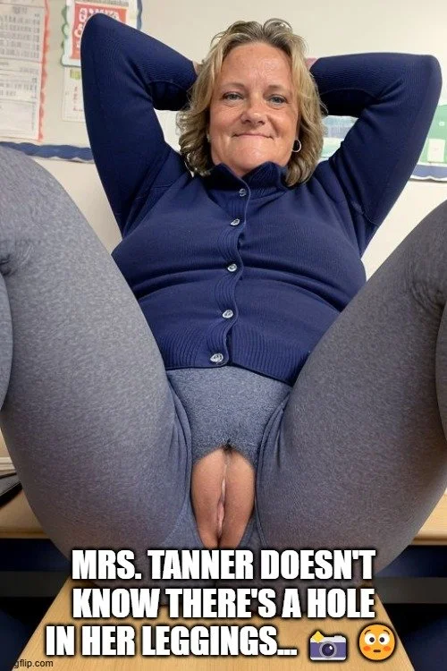 Mrs. Joanne Tanner A Real Hot Slutty Public Schoolteacher in Leggings image 5