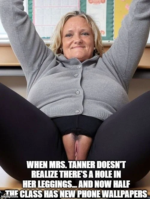 Mrs. Joanne Tanner A Real Hot Slutty Public Schoolteacher in Leggings image 6