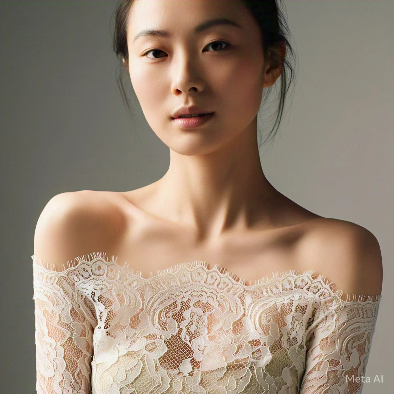 Asian girl generated by meta AI image 11