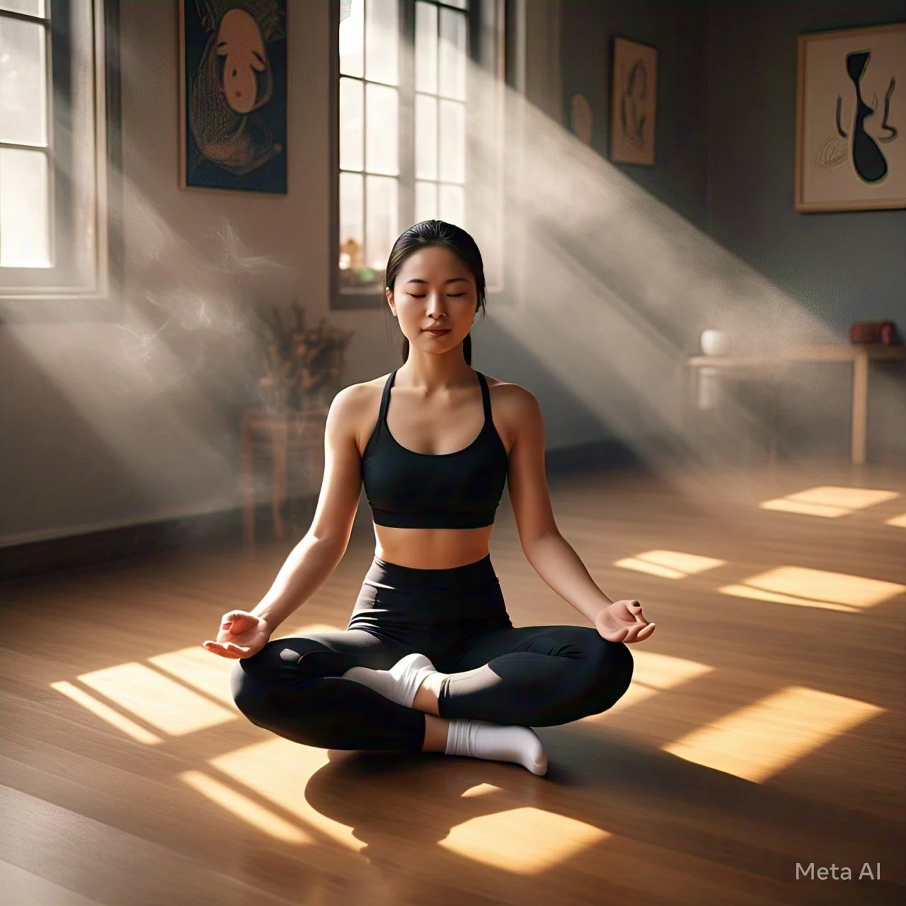 Asian girl generated by meta AI image 8