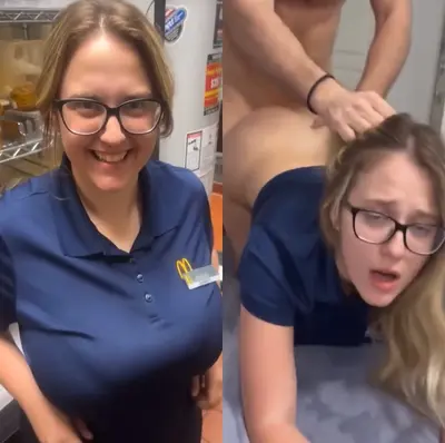 Slutty Mcdonalds Manager gets Railed cover image