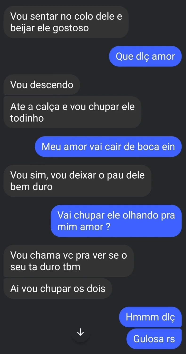 Namoradinha puta conversando com o corno image 3