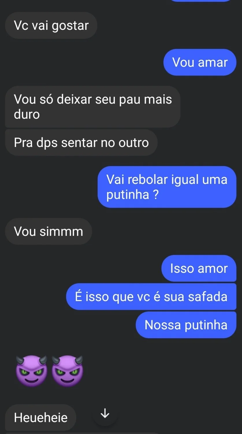 Namoradinha puta conversando com o corno image 4