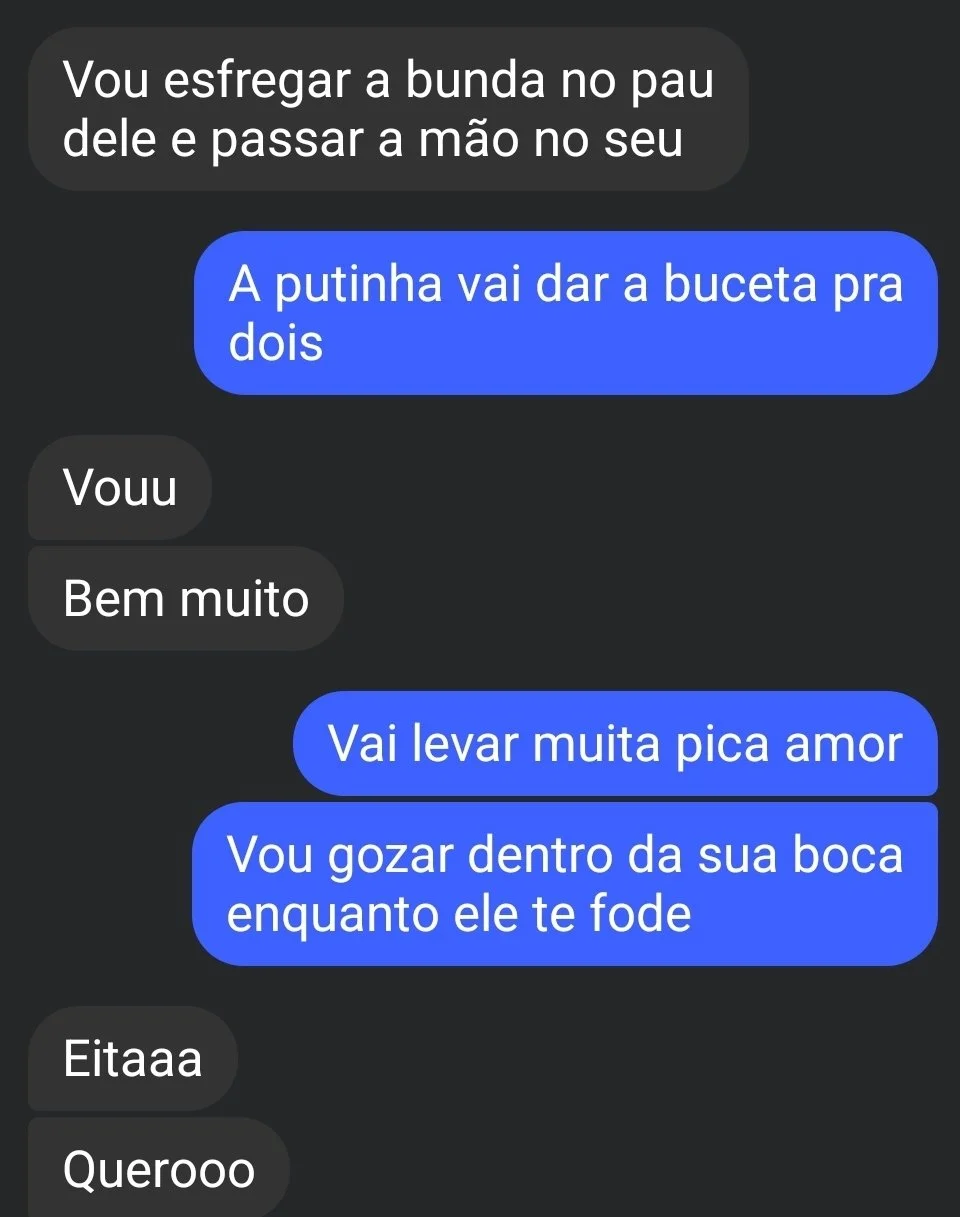 Namoradinha puta conversando com o corno image 5