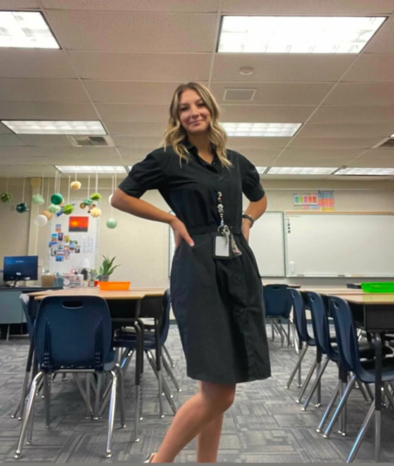 Beautiful teacher displayed image 2
