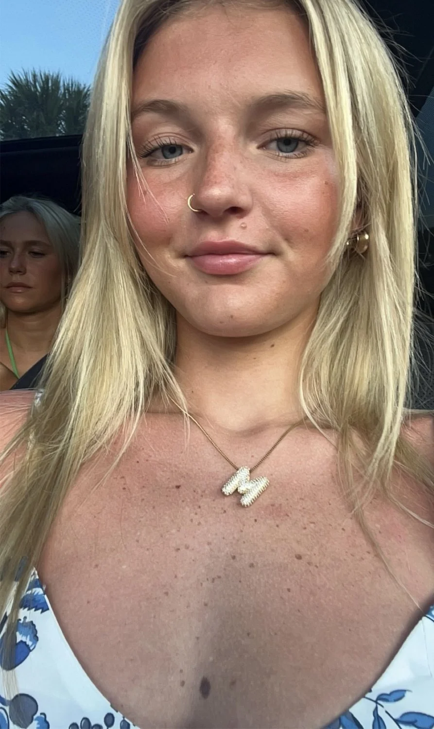Hot UGA Freshman blonde babe teasing naughty mirror selfie image 3