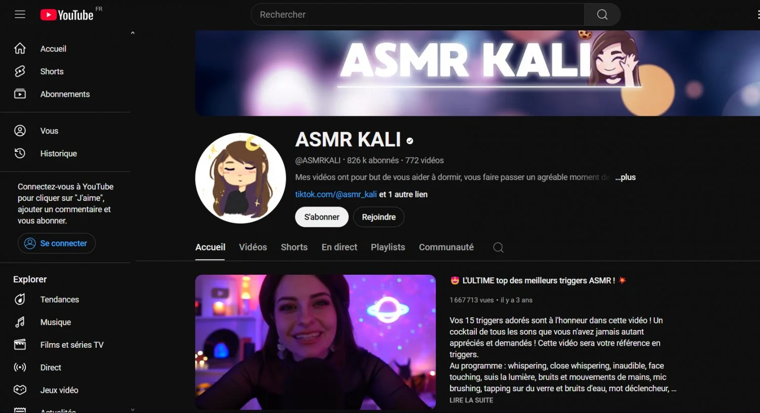 ASMR Kali on YouTube, french milf also known as Marion. image 13