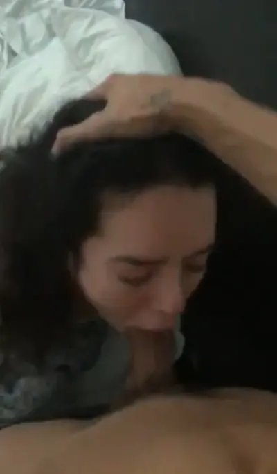 Girlfriend sucks a really good dick, tries to deepthroat cover image