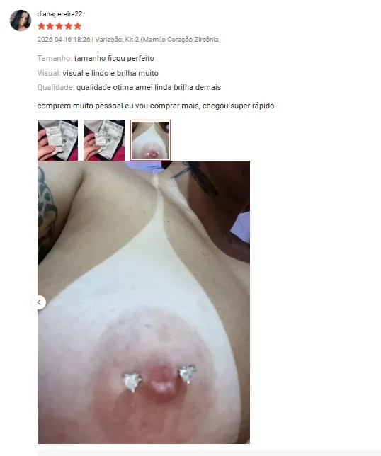 Avaliações da shopee - piercing no peito, prints 3.0 image 14