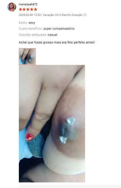 Avaliações da shopee - piercing no peito, prints 3.0 image 15