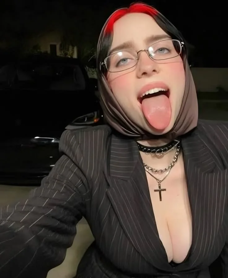 Just an old Black man BBC, 59 years old, fucking this whore Billie Eilish image 19