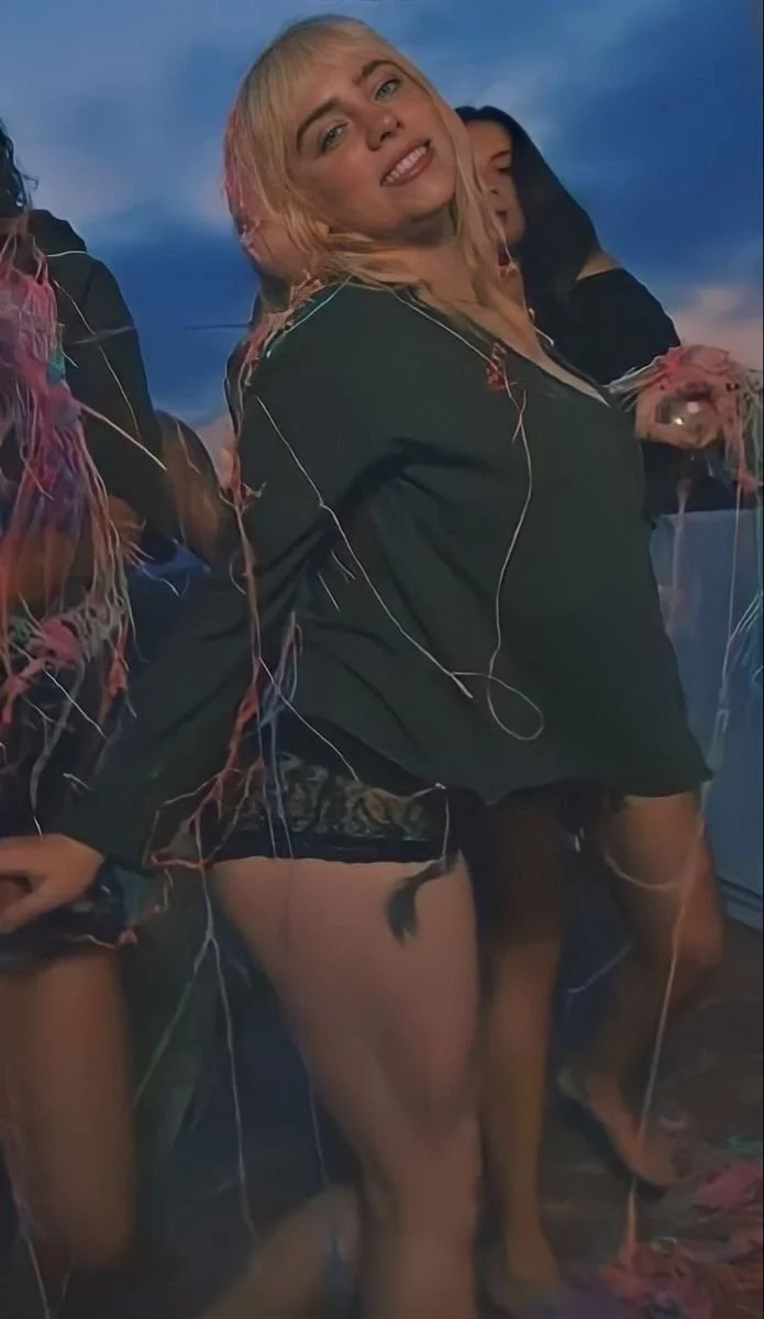 Just an old Black man BBC, 59 years old, fucking this whore Billie Eilish image 50